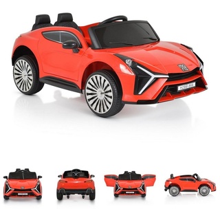 Moni Elektro-Kinderauto Kinder Elektroauto Dakota Musik, Belastbarkeit 25 kg, Fernbedienung Sicherheitsgurt MP3 rot