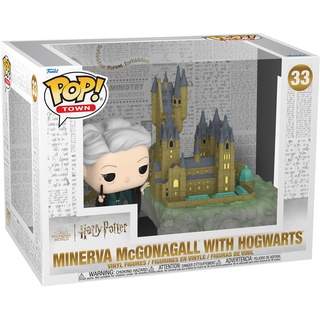 Funko Pop! Town: HP Co0th - Minerva McGonagall mit Hogwarts - Harry Potter - Vinyl-Sammelfigur - Geschenkidee - Offizielle Handelswaren - Spielzeug Für Kinder und Erwachsene - Movies Fans