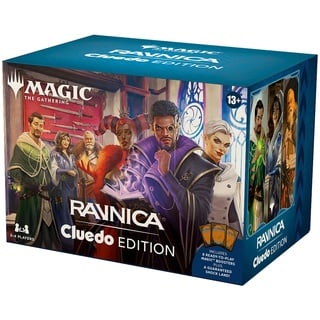 Magic: The Gathering – Ravnica: Cluedo Edition – Krimi-Kartenspiel für 3-4 Spieler (enthält 8 spielfertige Booster, 21 Beweiskarten, 1 Foil-Schockland und Detektivspiel-Zubehör) (English Version)