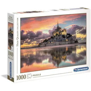 Clementoni 39367 Der wunderschöne Mont Saint-Michel – Puzzle 1000 Teile, Geschicklichkeitsspiel für die ganze Familie, Erwachsenenpuzzle ab 14 Jahren