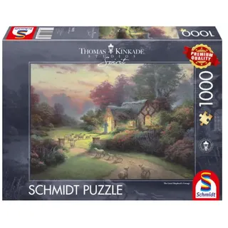 Schmidt Spiele - Erwachsenenpuzzle - Cottage des guten Hirten - Thomas Kinkade, 1000 Teile