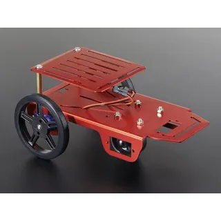 Adafruit Mini Robot Rover Chassis Kit, 2WD, DC Motoren, Chassis und Räder, rot, 4-6VDC