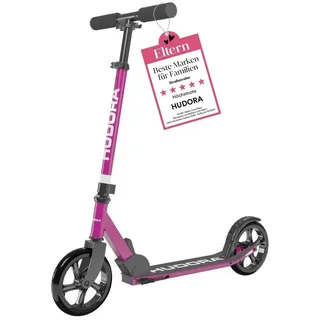 Hudora Cityroller Scooter Start 200, höhenverstellbarer, klappbarer Roller für Kinder & Erwachsene lila