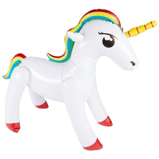 Trendy Unicorn zum Aufblasen als Partydeko / 90cm/35in / Fantasy Einhorn aufblasbar/Genau richtig zu Sommerfest & Kinderfest
