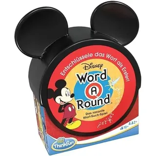 ThinkFun – Disney Word A Round, Kartenspiel für Kinder, englische Wörter und Fähigkeiten, ab 10 Jahren