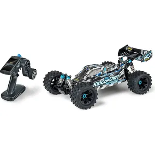 Carson 500409063 1:8 King of Dirt Buggy 4S RTR - RC Buggy, ferngesteuertes Auto, Offroad, hochwertig, RC Fahrzeug, RC Auto 80 km/h - Schwarz