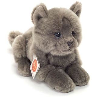 Teddy-Hermann - Kartäuser Katze liegend 20 cm