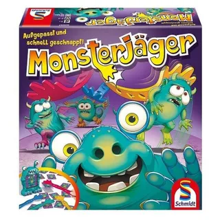 Schmidt Spiele Spiel, Familienspiel SSP40557 - Monsterjäger - Brettspiel, 2-4 Spieler, ab 5..., Reaktionsspiel bunt