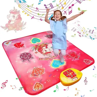 yhroo Spielmatte Tanzmatte Kindergeschenke für Mädchen und Jungen Musikmatte (1-St), 5 Spielmodi 3 Schwierigkeitsstufen LED-Lichter