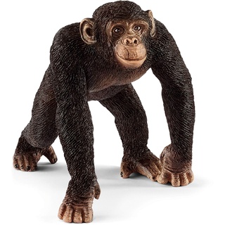schleich 14817 Schimpanse Männchen, für Kinder ab 3+ Jahren, WILD LIFE - Spielfigur