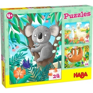 HABA 306480 - Puzzles Koala, Faultier & Co., Puzzle ab 4 Jahren