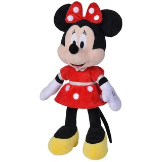 Simba 6315870229 - Disney Minnie Mouse, 35cm Plüschtier im roten Kleid, Kuscheltier, Micky Maus, ab den ersten Lebensmonaten
