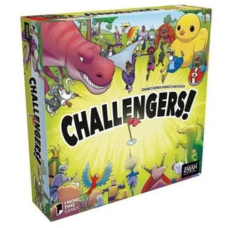 Z-Man Games Spiel, Familienspiel ZMND0028 - Challengers!, Kartenspiel, für 1-8 Spieler,..., Strategiespiel bunt