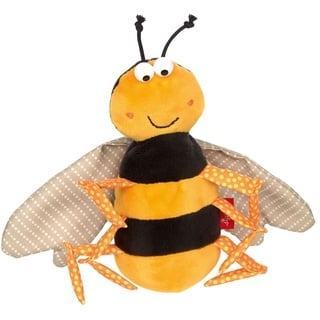 sigikid Mini Kuscheltier Biene, Plüschtier, Stofftier, Schmusetier, Polyester, Gelb, 39208