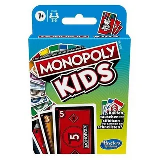 Hasbro Spiel, Familienspiel HASD1002 - Monopoly: KIDS - Kartenspiel, für 2-5..., Strategiespiel bunt
