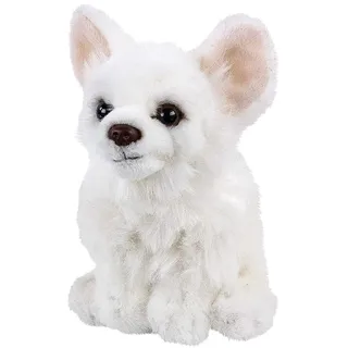 Teddys Rothenburg Kuscheltier Chihuahua 17 cm sitzend weiß Plüschchihuahua Plüschhund by Uni-Toys