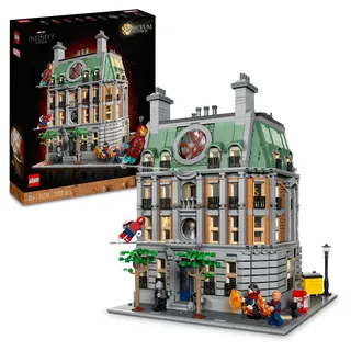 LEGO Marvel Sanctum Sanctorum, 3-stöckiges Modular Building Set mit Doctor Strange und Iron Man-Minifiguren, Spielzeug-Haus aus Avengers: Endgame, Sammlerstück für Fans, tolle Zimmer-Deko 76218