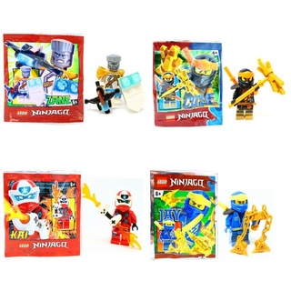 LEGO® Spielfigur Lego® Ninjago Legacy Minifiguren - Set aus 4 Figuren - Cole 3 + Zane, (Set), Set aus 4 Figuren - Cole 3 + Zane 2 + Jay 6 + Kai 5