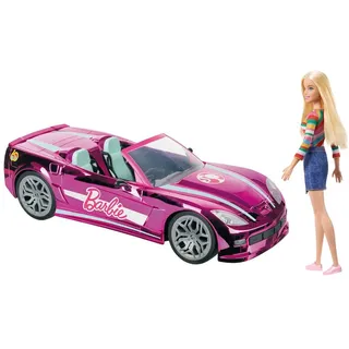 Ferngesteurtes Auto - Barbie Dream Car (40 cm) inkl. Barbie Malibu Puppe - Rosa