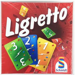 Schmidt , Ligretto Red, Card Game, Ages 8+, 2 to 4 Players, 15 mins Minutes Playing Time