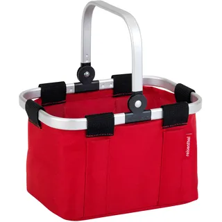 Theo Klein 9661 reisenthel Einkaufskorb carrybag Mini, rot I Kaufladen-Zubehör mit Aluminiumrahmen und klappbarem Bügel I Maße: 25 cm x 17,5 cm x 16,5 cm I Spielzeug für Kinder ab 3 Jahren