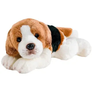 Teddys Rothenburg Kuscheltier Hund Beagle liegend 30 cm Plüschhund Plüschtier Stoffhund