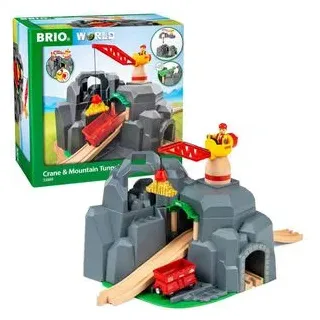 BRIO Spielzeugeisenbahn-Zubehör World 33889, Große Goldmine mit Sound-Tunnel, Holz/Kunststoff