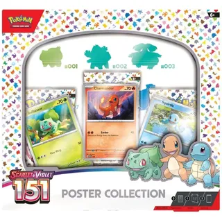 Pokémon - Scarlet & Violet 151 - Poster Collection« Bulbasaur, Charmander & Squirtle - englische Sprachausgabe