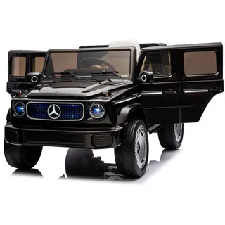 Toys Store Elektro-Kinderauto Mercedes Benz EQG Kinder Elektroauto Kinderauto Kinderfahrzeug MP3 BT, Belastbarkeit 35 kg, Bluetooth MP3 USB 3,5" Klinke Sound Motor Hupe schwarz
