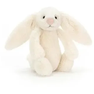 Peluche Bashful Cream Bunny Small - L: 8 cm x l : 9 cm x H: 18 cm