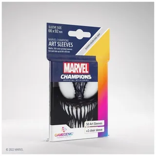 Gamegenic Spiel, GGS15023 - Marvel Champions Sleeves - Venom (Einzelpack) bunt