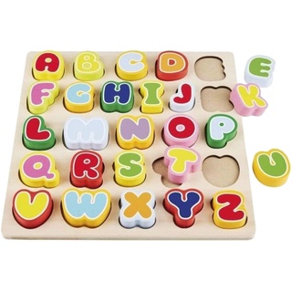 Playtive Kinder Echtholz Spielzug, Geschicklichkeit und logisches Denken fördern Buchstaben 1