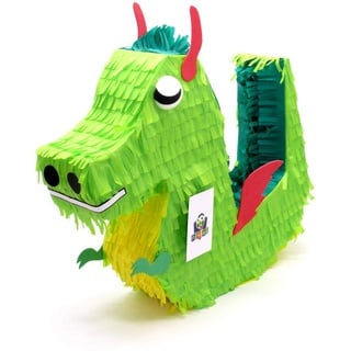 Nislai Pinata Drachen Dino | Ideal für die Drachen Dino Party | Pinata Geschenk | Pinata Geburtstag | Ninja Geburtstag Party | u. 43x34x10