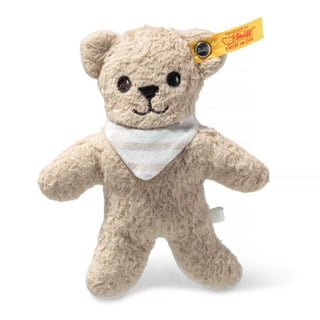 Steiff 242786 GOTS Noah Knister-Teddybär mit Rassel 12cm, beige