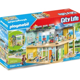 Playmobil® Konstruktions-Spielset Große Schule (71327), City Life, (282 St), Made in Germany bunt