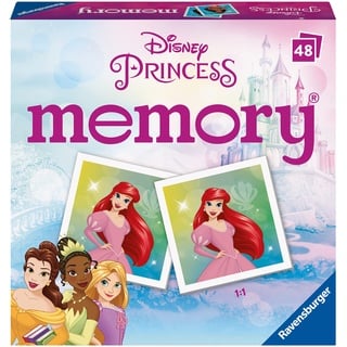 Ravensburger Memory Disney Princess Mini-Erinnerungsspiel, passende Bildpaare Finden, für Kinder ab 3 Jahren, pädagogisches Kleinkinder-Spielzeug