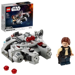 LEGO 75295 Star Wars Millennium Falcon Microfighter Spielzeug mit Han Solo Minifigur für 6-jährige Jungen und Mädchen, 6-99 Jahre