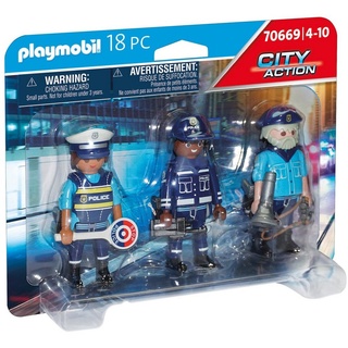 Playmobil® Konstruktionsspielsteine City Action Figurenset Polizei