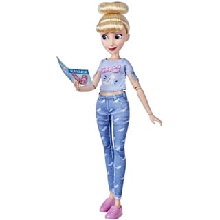 Disney Princess Comfy Squad Cinderella Fashion Doll, Spielzeug inspiriert vom Film Ralph bricht das Internet, lässige Outfit-Puppe, Mädchen ab 5 Jahren