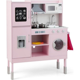 KOMFOTTEU Spielküche, mit Licht- & Soundeffekt, für Kinder ab 3 rosa 103 cm