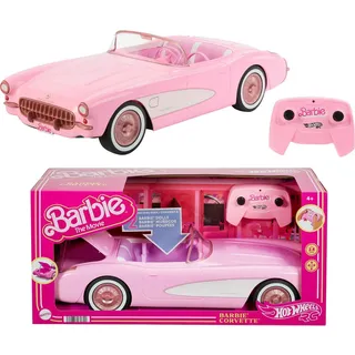 Barbie RC-Auto Hot Wheels Barbie The Movie, RC Corvette Cabrio bunt