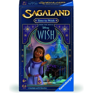 Ravensburger 22649 - Disney Wish Sagaland: Time to Wish - Mitbringspiel für 2-4 Spieler ab 6 Jahren (Italienisch, Spanisch, Englisch, Französisch, Niederländisch, Deutsch)