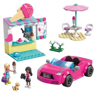 Mattel® Konstruktionsspielsteine MEGA Barbie Cabrio & Eisstand
