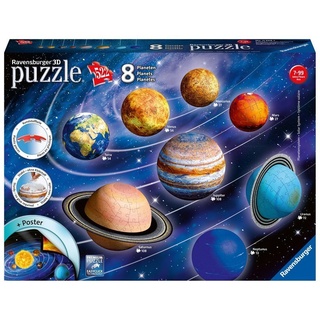 Ravensburger Verlag - Ravensburger 3D Puzzle Planetensystem 11668 - Planeten als 3D Puzzlebälle - Sonn