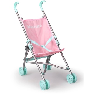 Nenuco - Metall Kinderwagen, rosa und blau metallischen Spielzeug Kinderwagen, faltbar, um Dein Baby Nenuco für einen Spaziergang zu nehmen und mit ihn zu Spielen, ab 3 Jahre alt, Famosa (NFN31000)