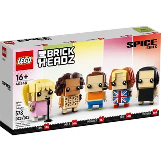 LEGO BrickHeadz 40548 Hommage an die Spice Girls - Emma, Geri, Melanie C, Mel B und Victoria - 578 Teile - Bunt