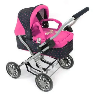 Bayer Chic 2000 555 12 - Kuschelwagen Smarty, Dots, blau/pink