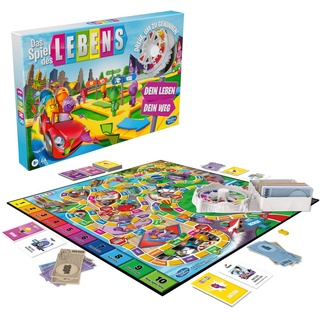 Hasbro Spiel Das Spiel des Lebens, Brettspiel bunt