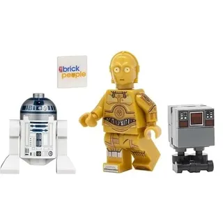 LEGO Star Wars: R2-D2 und C-3PO Minifiguren mit Gonk Droid (GNK)