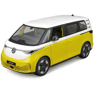 Maisto 32914Y - Modellauto - VW ID.Buzz (weiß-gelb, Maßstab 1:24) Modell Auto Spielzeugauto